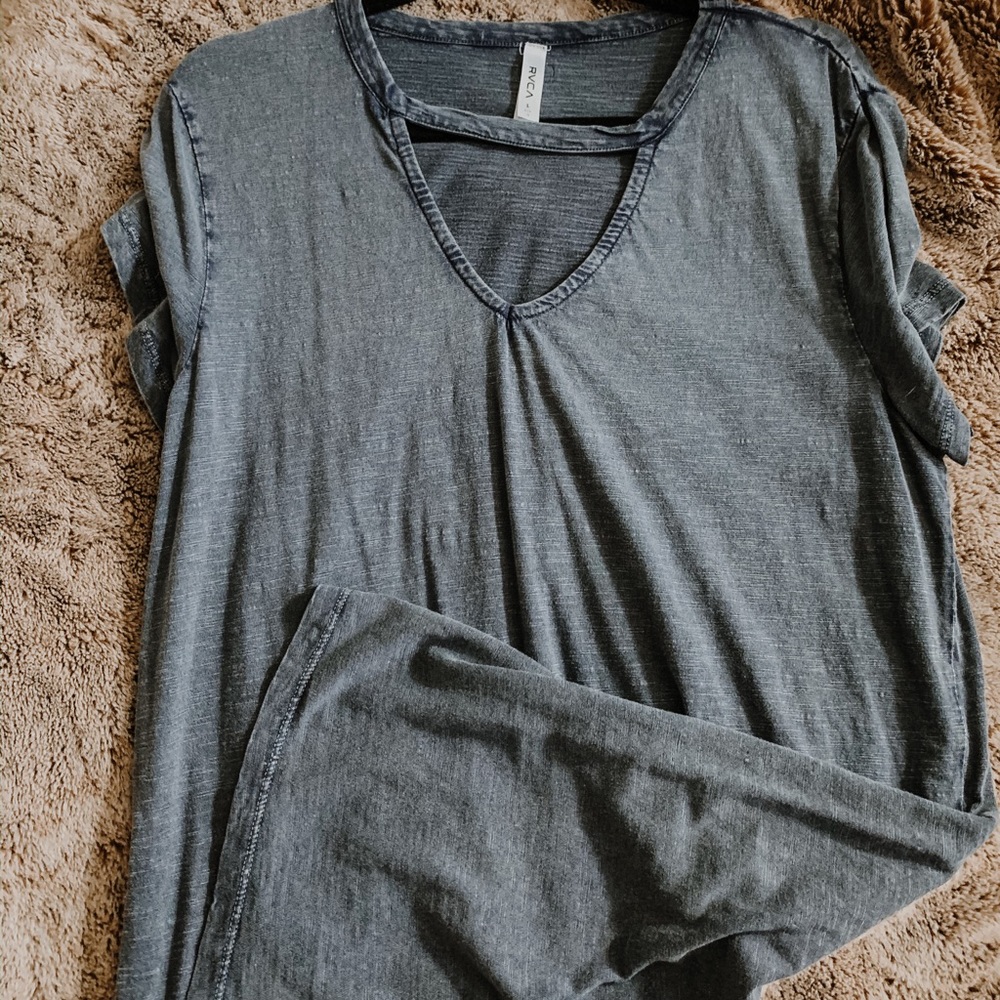 Denim blue T-shirt dress